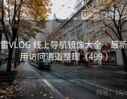 大雷VLOG 线上导航镜像大全 · 最新可用访问通道整理（499 ）