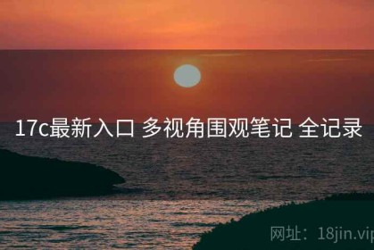 17c最新入口 多视角围观笔记 全记录