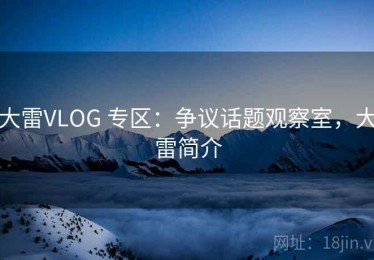 大雷VLOG 专区：争议话题观察室，大雷简介