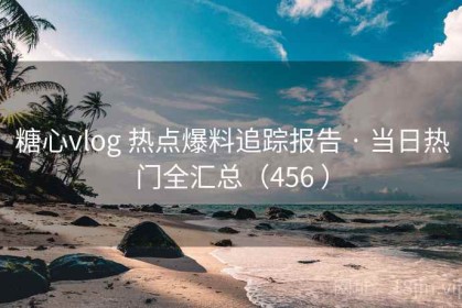 糖心vlog 热点爆料追踪报告 · 当日热门全汇总（456 ）