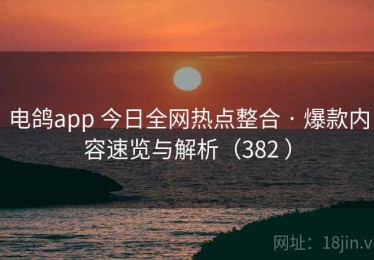 电鸽app 今日全网热点整合 · 爆款内容速览与解析（382 ）